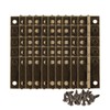 HALJIA 50 PCS Mini Bronze Jewelry Antique Cabinet Drawer Box