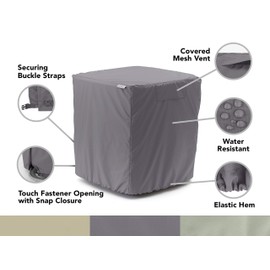 Covermates Air Conditioner Cover - Lightweight Material, Water and Weather Resistant, Air Conditioner Cover - Charcoal