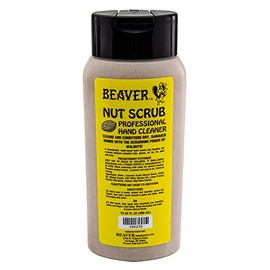RecPro- Beaver Nut Scrub Limpiador de manos profesional  Exfoliante de manos resistente industrial a base de nogal  Elimina grasa, aceite, alquitrán, 