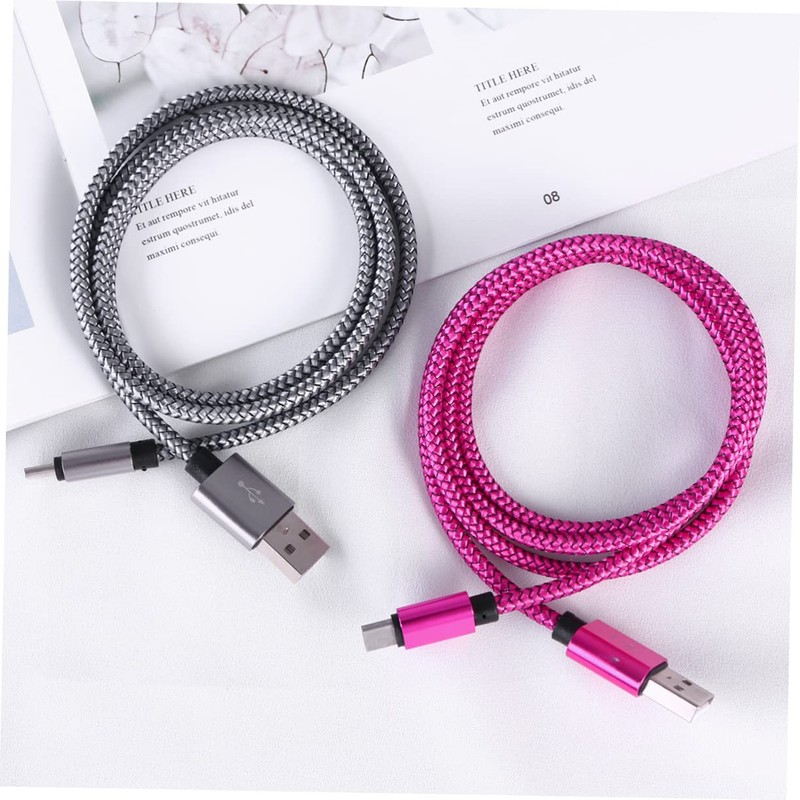 KOMBIUDA Fast Charging Cable Nylon Braided Data Sync Cable for