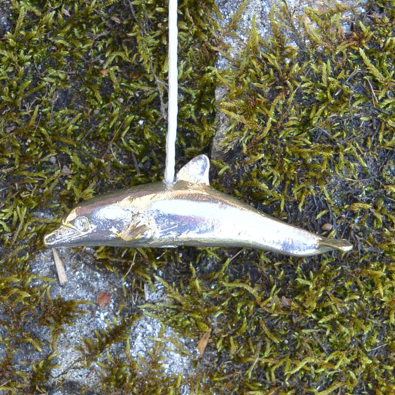 Dolphin Pewter Light Pull Traditional Switch Weight Handle Bathroom Light