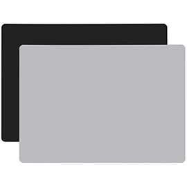 Gartful Silicone Mats for Crafts, 2 Pack Resin Jewelry Casting Molds Sheets, Extra Large Silicone Placemat, Countertop Protector, Nonstick Nonskid Heat-Resistant, Black & Light Grey (27.6 x 19.7 inch)