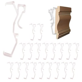 Amazing Drapery Hardware 2.5 Inch Clear Valance Clips for Blinds & Window Shades, 20-Pack - Hunter Douglas WoodMates and Chalet Woods Replacement, Faux Wood & Metal Treatments