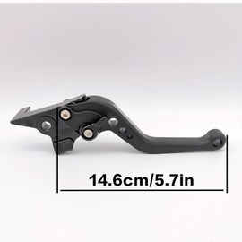 Generic Short Clutch Brake Lever Replacement for Yamaha TENERE 700 XTZ700/SP 2019-2024 XTZ Rally Motorcycle Accessories Adjustable Handles (Black)