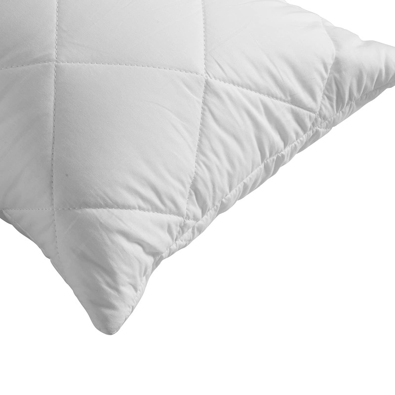 Dreamaker Delux Microfibre Fill Antibacterial Odour Control Cotton Quilted Pillow