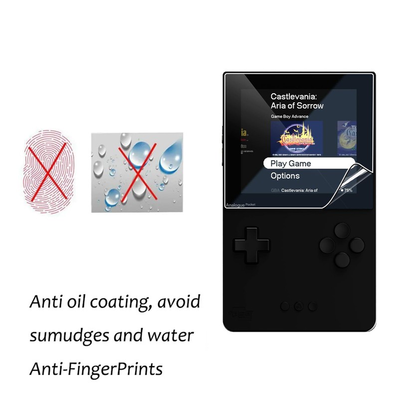 GEJEFA Screen Protector for Analogue Pocket, 2 Pack Premium Flexible