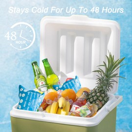 50PCS Ice Packs for Coolers Shipping Lunch Box Cold Cooler Bag Long Lasting Reusable Ice Pack Gel Freezer Packs for Camping Beach Fishing Shipping Food