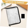 SEWACC Notebook Binder with Glitter Edge Zipper Protective Photo Album
