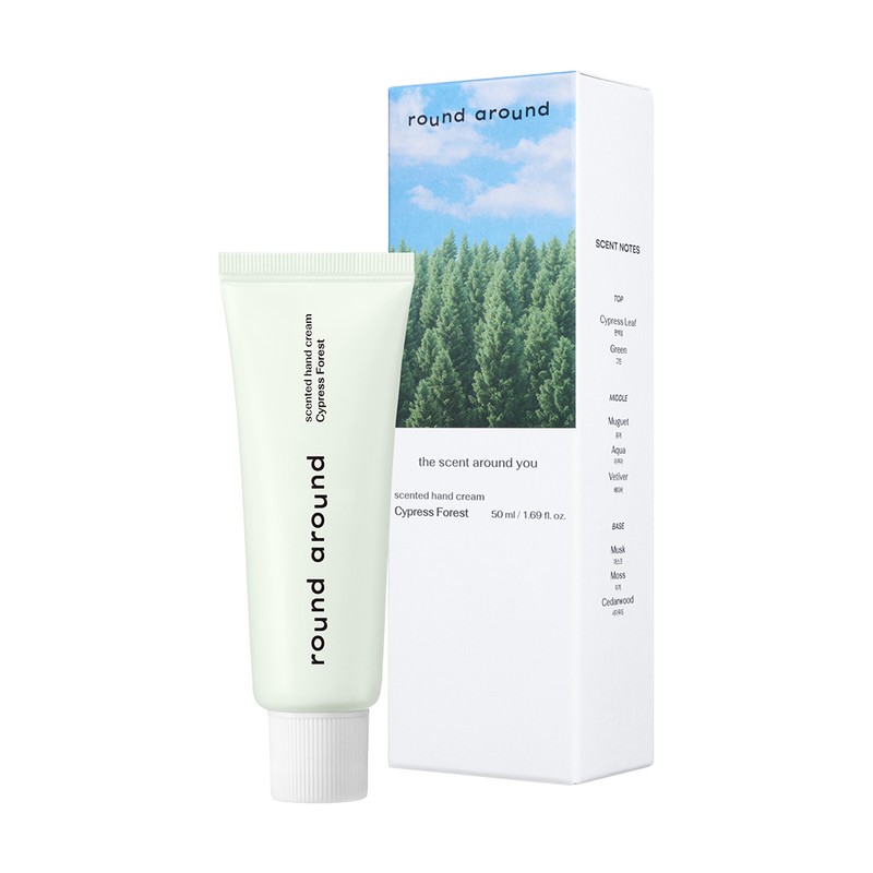 round around Scented Hand Cream 50ml - Hinoki Forest