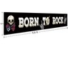 Banner grande Born to Rock | Decoración de fiesta de