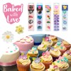 Baked with Love Baby Girl Cupcake Decorations - Sugar -