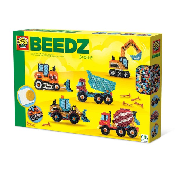 SES Creative 06206 Beedz Iron on Beads - Construction Trucks