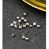 Besyvvin 20pcs Piercing Balls 16G 3mm Stainless Steel Silver 1.2mm