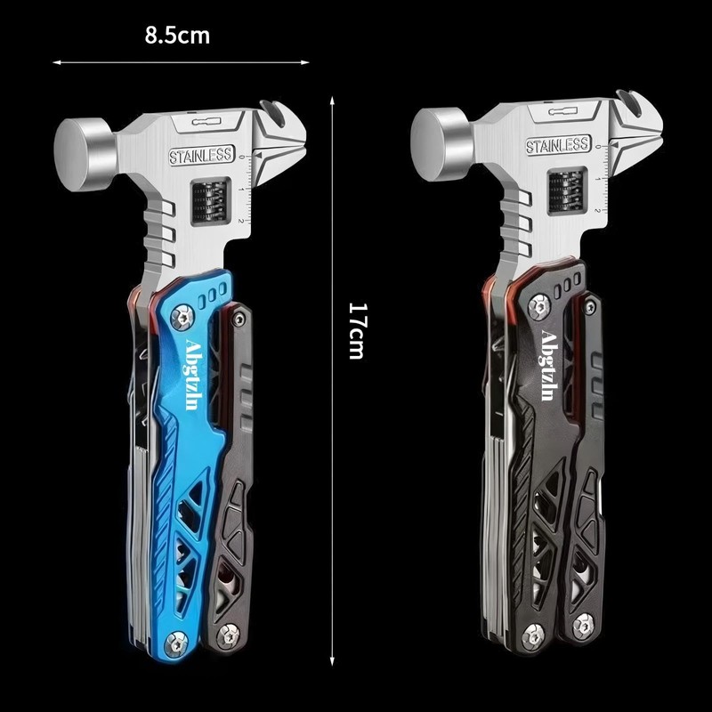 Multipurpose Outdoor Wrench, Hammer, Pliers. Multi-functional all-in-one, legal outdoor folding
