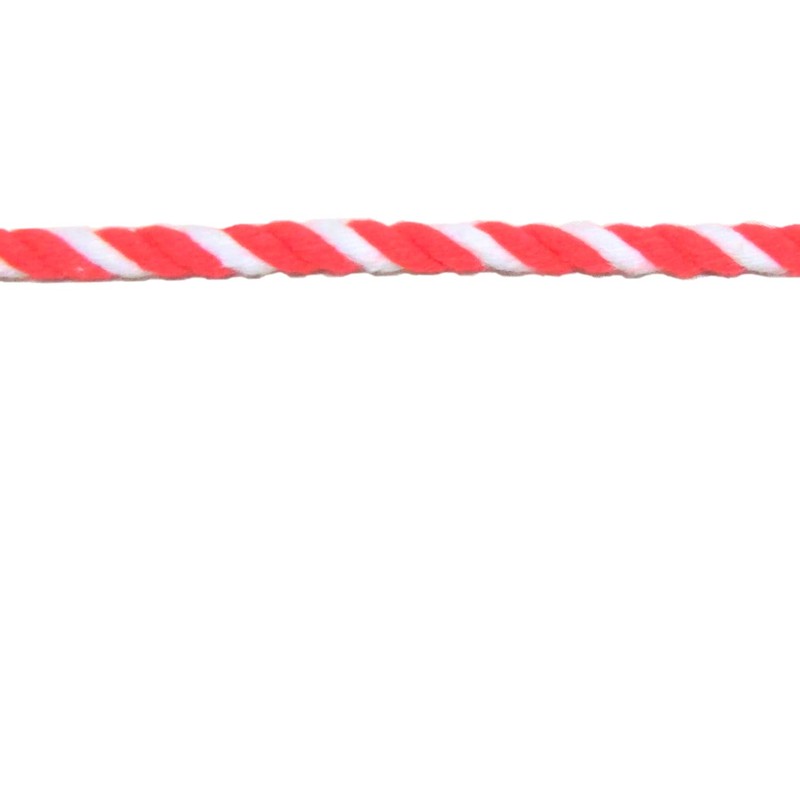 Sato, Domestic Red and White Rope, Length 11.8 ft (30