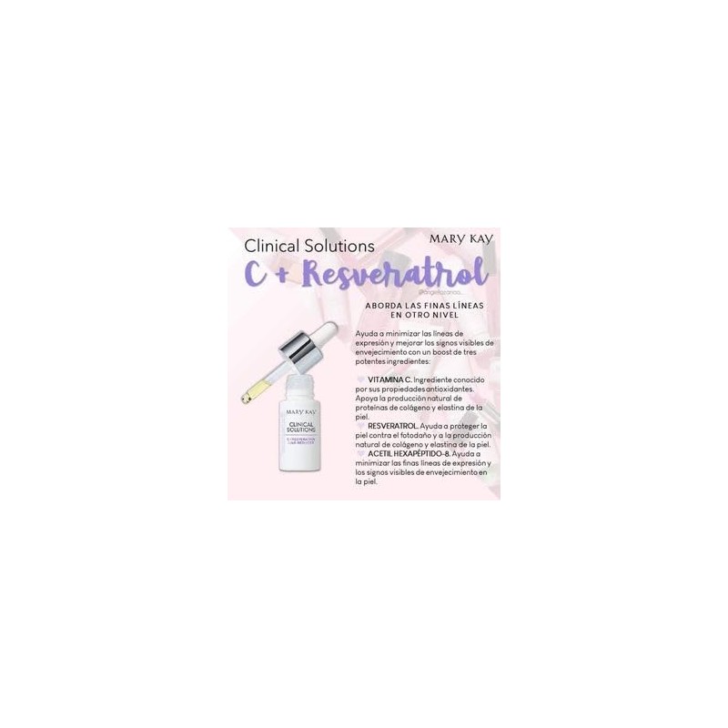 Concentrado C + Resveratrol para Reducción de Finas Líneas Clinical
