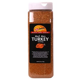 Dizzy Pig Mad Max Turkey Seasoning Rub (Quart Shaker) - Seasons Around 120lbs of Food - Hand Made in the USA - MSG Free, Gluten Free