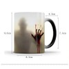 LINGSTAR The Walking Dead Keramik-Tasse mit Thermoeffekt und Zombie-Motiv