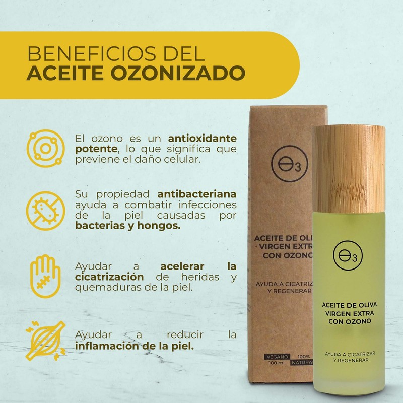 OZON D'OR Ozonised Oil 100ml (Organic Extra Virgine) Moisturising and