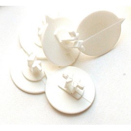 Versapak BUTTONP_WHS Plain Button Seal (Pack of 500),Blue