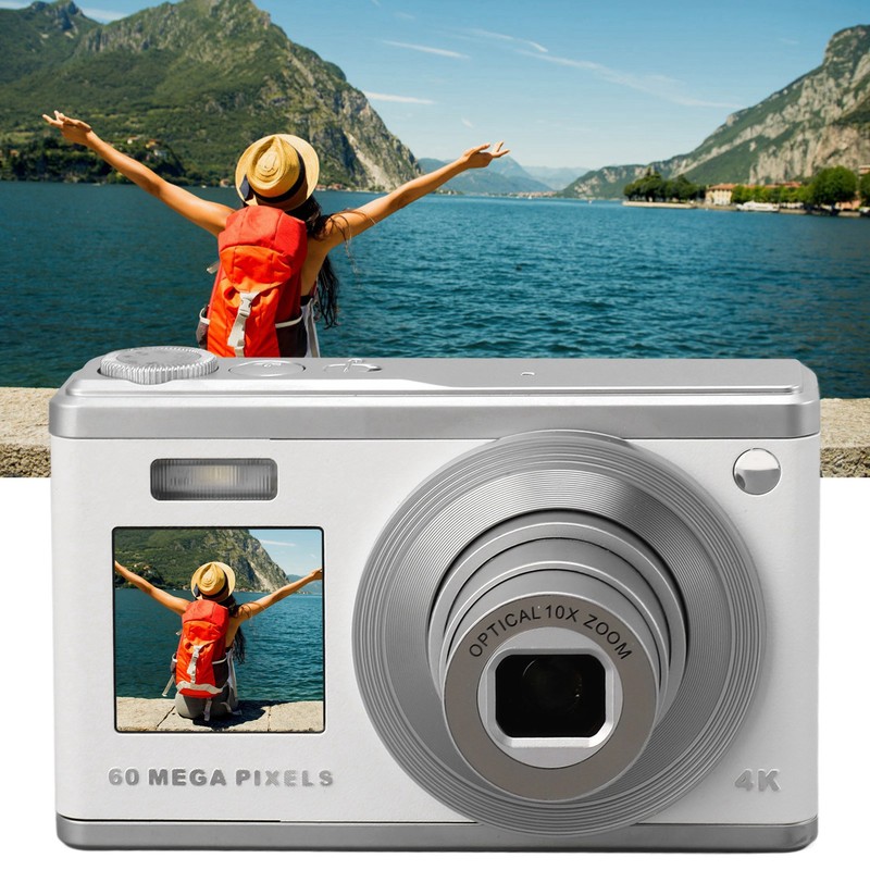 Digital Camera 60MP 4K Ultra HD Dual Screen Auto Focus