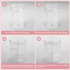 Cosmetic Make Up Organiser, 360° Rotating Storage, Transparent Adjustable Multifunctional