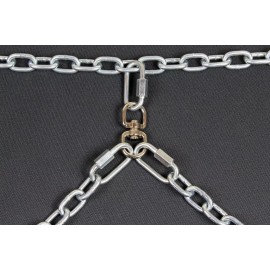 Bushwhacker Chew Proof Truck Bed Two Dog Tether Leash SUV Vehicle Chain Restraint Tie Out