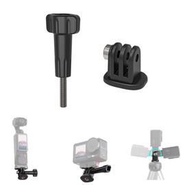 CERFFOOL 1/4 Cold Shoe Mount Adapter for DJI Osmo Action 5 Pro/4 GoPro Hero 13/12 Black Adjustable Bracket for Insta360 GO 3S/3 Ace Pro 2 Tripod Adapter for Action Camera Accessories (1 PC)