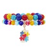 A-yeite Autism Awareness Stackable Bracelets for Women Elastic Colorful Love