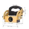 Woodworking Hole Locator Aluminum Alloy Adjustable 0‑90° Clear Scale Guide
