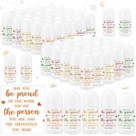 50 unidades de mini bálsamo labial a granel para profesores, compañeros de trabajo, regalos de agradecimiento, hidratante, sabores surtidos, cera de abejas, ingredientes naturales, productos