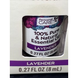 Personal Care 100% Pure & Natural Essential Oil Lavender 0.27oz New 2pk