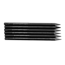 SIQITECHUK 6pcs Woodless Black Graphite Pencils Set Charcoal Sketch Pencils 2B 4B 6B 8B HB EE Artist Hobbyist Beginner Graphite Stick for Drawing Writing Shading