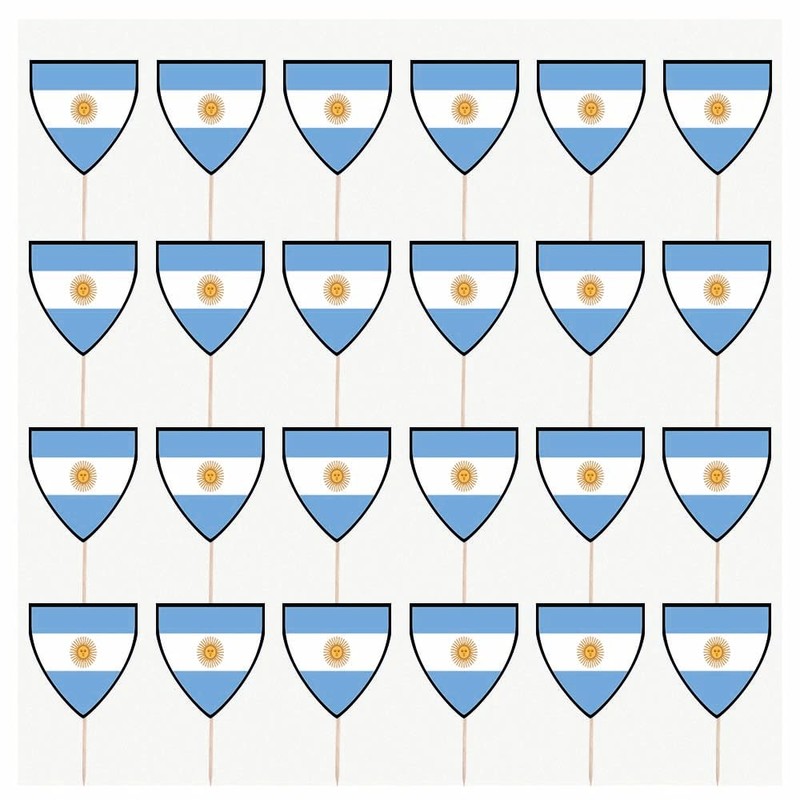AK Giftshop Argentina Flags Party Food Sticks Picks Cupcakes Decorations