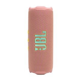 JBL Flip 7, Portable Speaker, Bluetooth Compatible, IP68 Dustproof, Waterproof, USB-C & App Compatible, Lanyard & Carabiner Included, AURA CAST Multi-Speaker Connection, Swoosh Pink, JBLFLIP7PINK