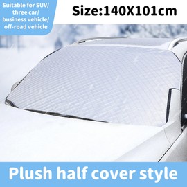 KIPTVO Car Windshield Snow Cover, Snow UV Ice Protection Car Windshield Cover, Car Frost Cover, Heavy Duty Windscreen Covers Frost Snow, for Winter Ice Snow and Wiper Protector
