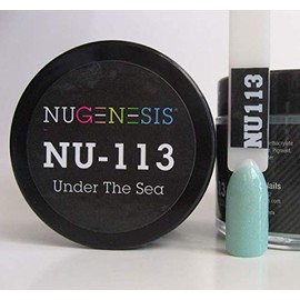 NuGenesis Nail Dipping Powder Color 1.5oz/43g jar - (NU113 UNDER THE SEA)