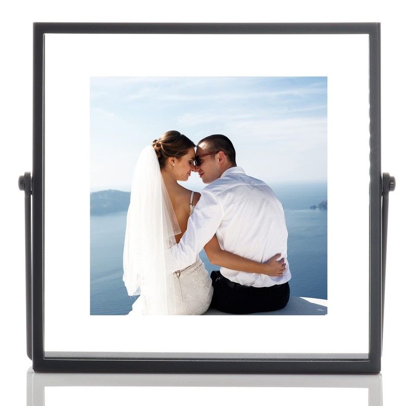 Lawrence FRAMES 4 x 4-inch Metal Picture Frame, Black
