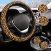 Leopard Steering Wheel Cover Anti-Slip and Practical 14.5-15 Inch Universal