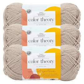 Lion Brand (3 Pack) Lion Brand Yarn 619-122X Two of Wands: Color Theory Yarn, Bone