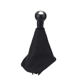 Akozon Gear Stick Boot + Shift Knob Gaiter Kit, Pu Leather 5 Speed Kit Car Cover Replacement for 307 308 607 608 C4 C5 Bola Marchas 207 C3 Picasso