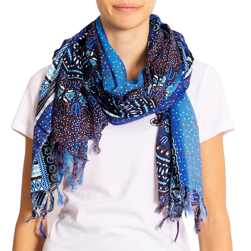 PANASIAM Sarong Maoi 02, 190 x 113 cm, blue tones,