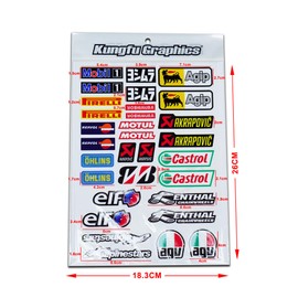 Kungfu Graphics Racing Sponsor Logo Micro Decal Sheet