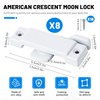 8PCS Window sash Locks, Windows Lock,Window Latch,Window Locks for up