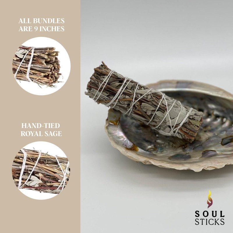 Soul Sticks 1 Pack 9 Inch Royal Sage Smudge Stick