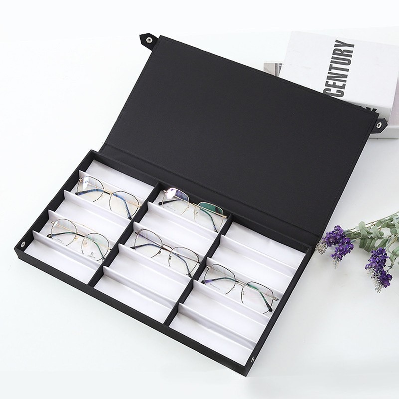 15 Grids Sunglasses Organizer Nylon Cloth Multifunctional Jewelry Eyeglass Storage