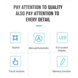 Smart Thermostat for Home Touchscreen Programmable Temperature Control IP20 Protection Auto/Manual Mode Digital Thermostat for 3A Water Underfloor Heating