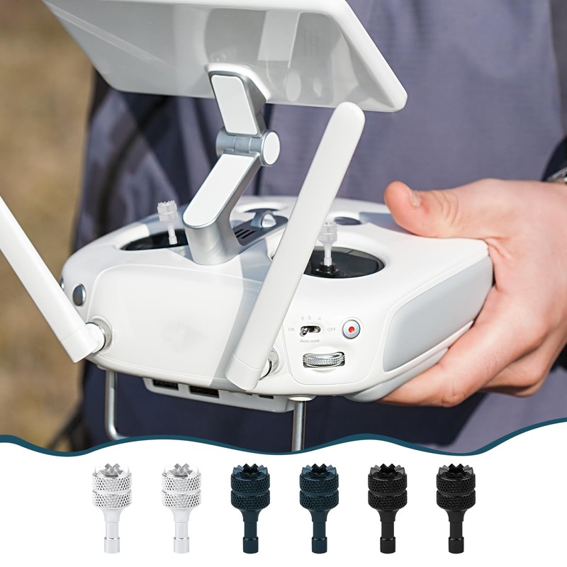 6 PCS Drone Controller Sticks, Detachable Aluminum Alloy Drone Joysticks