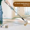 63" Long Handle 6" Deck Stain Brush Applicator with 3"