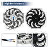 12 Inch Chrome Slim Fan Push Pull Electric Radiator Cooling